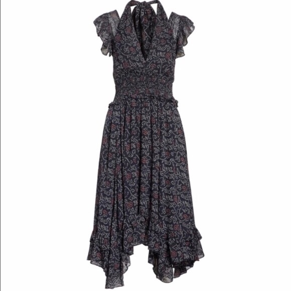 ulla johnson navy dress